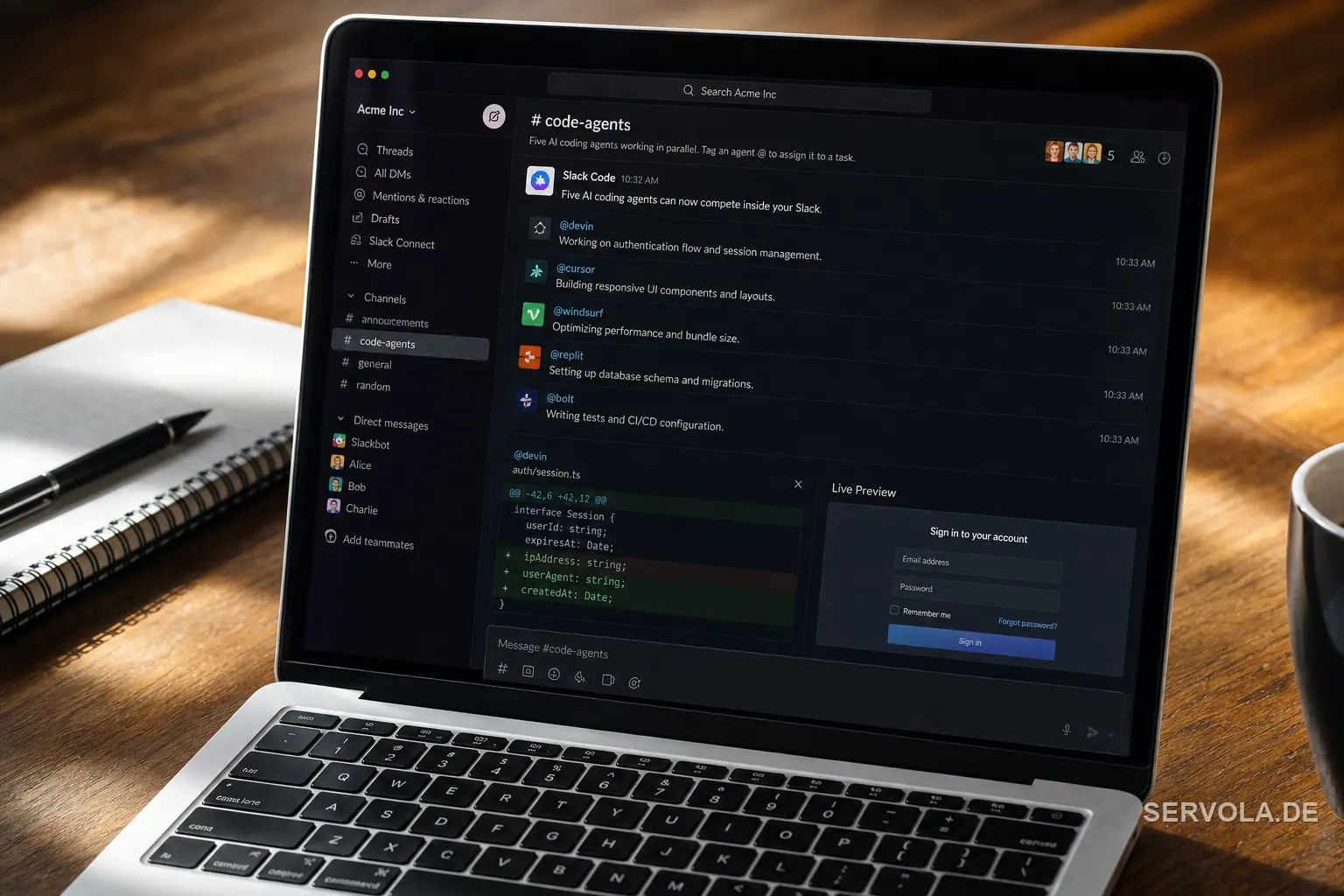 Five AI Coding Agents Can Now Compete Inside Your Slack
